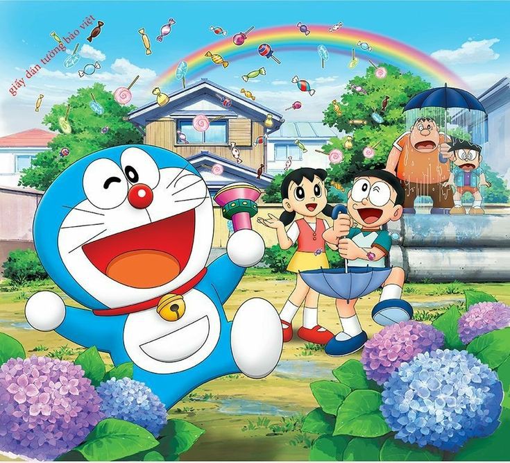 Doraemon sky background