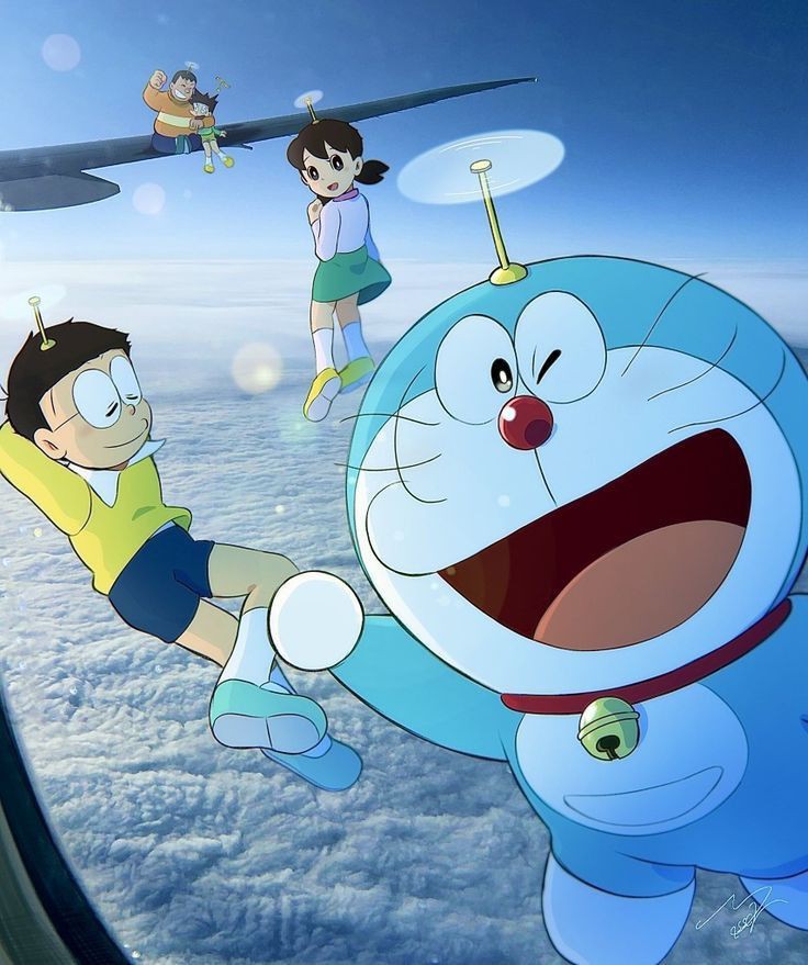 Doraemon smiling wallpaper