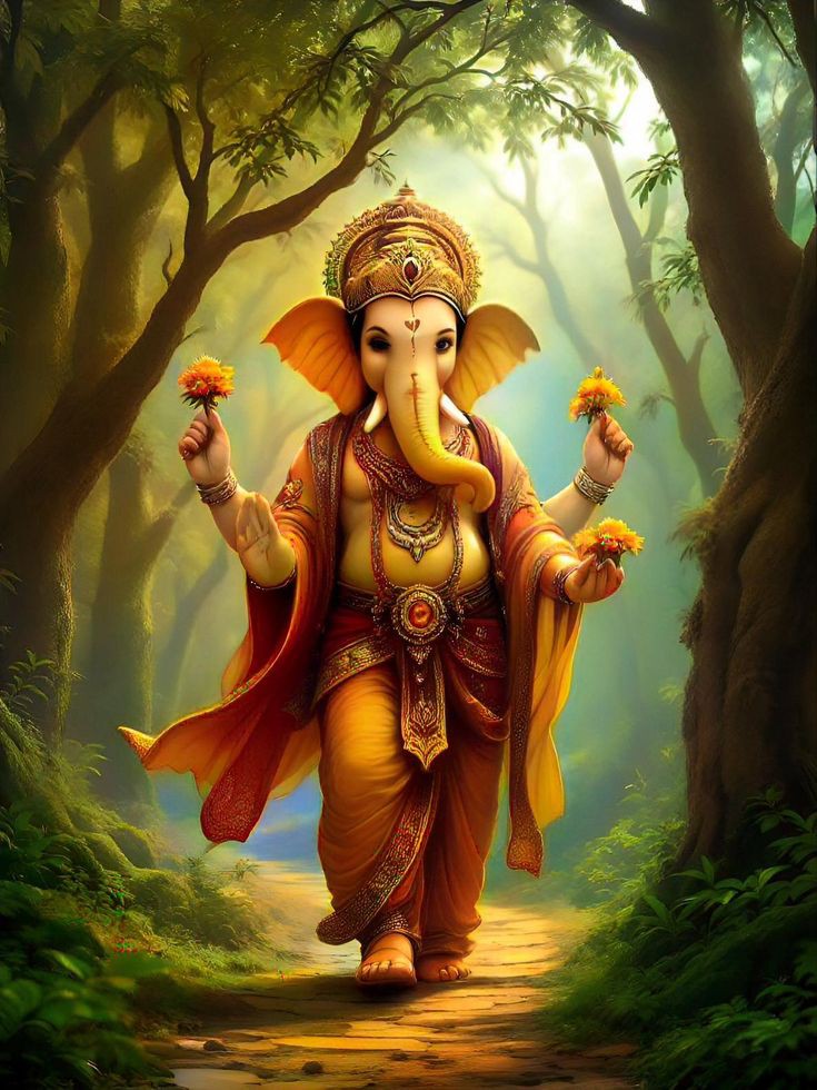 Ganpati festival HD background 1