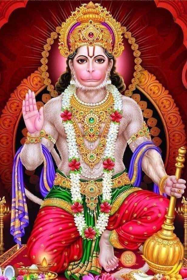 Hanuman Ji digital art wallpaper