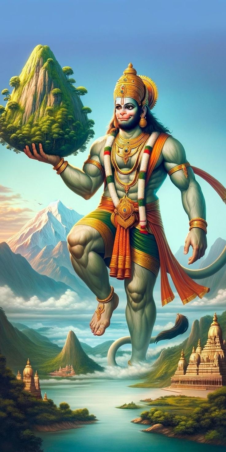 Hanuman Ji meditation wallpaper