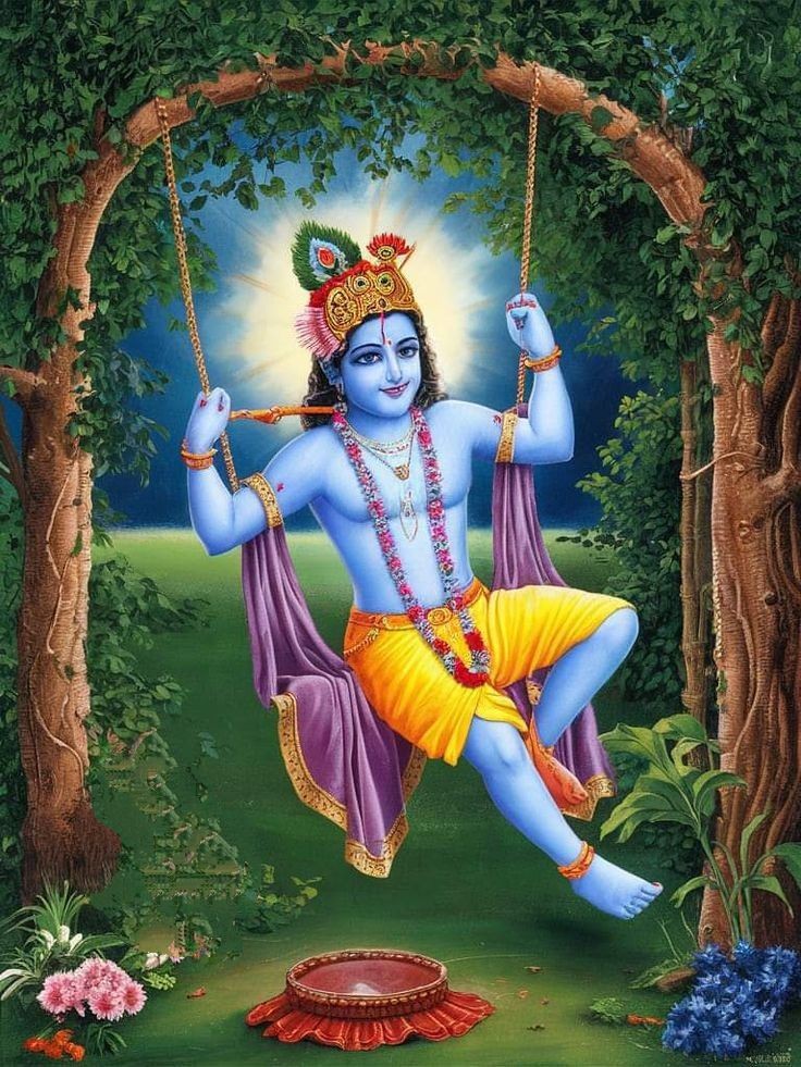 Krishna devotion wallpaper 1