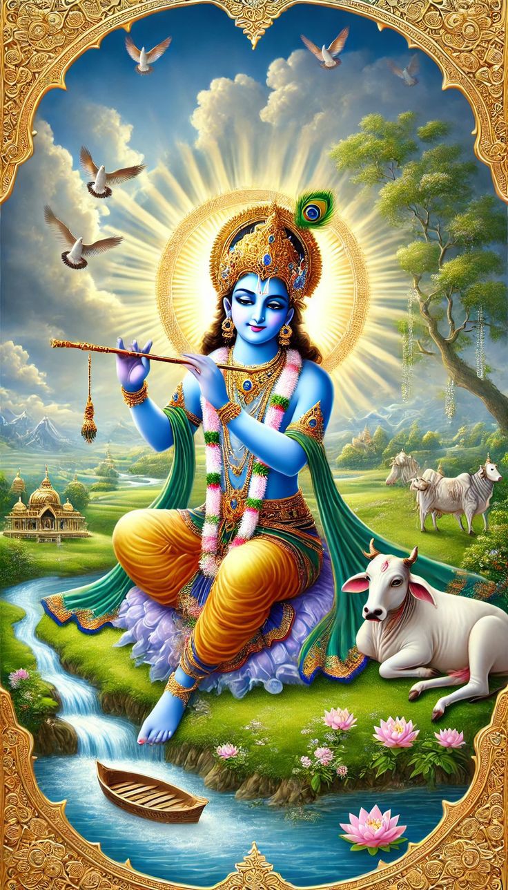 Krishna nature wallpaper 1