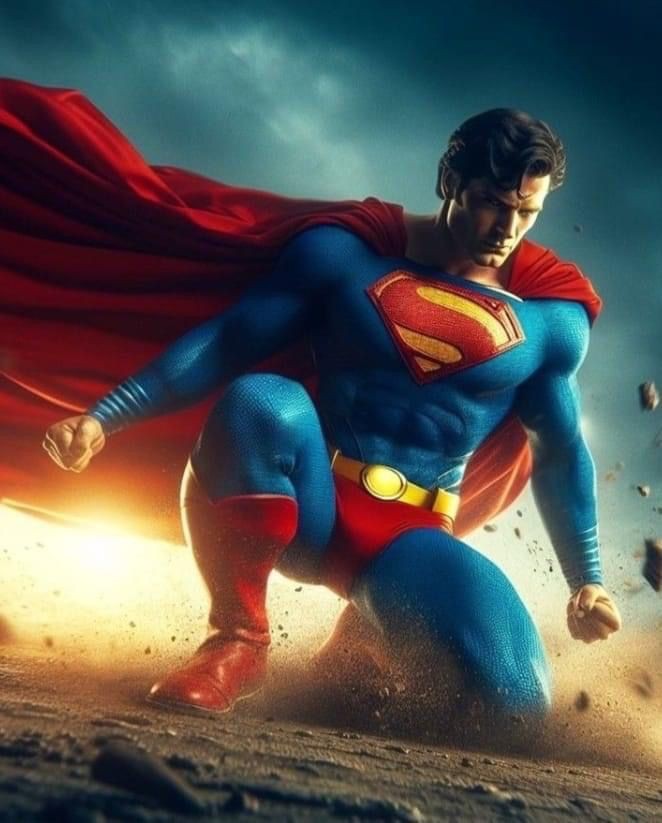 Superman action wallpaper