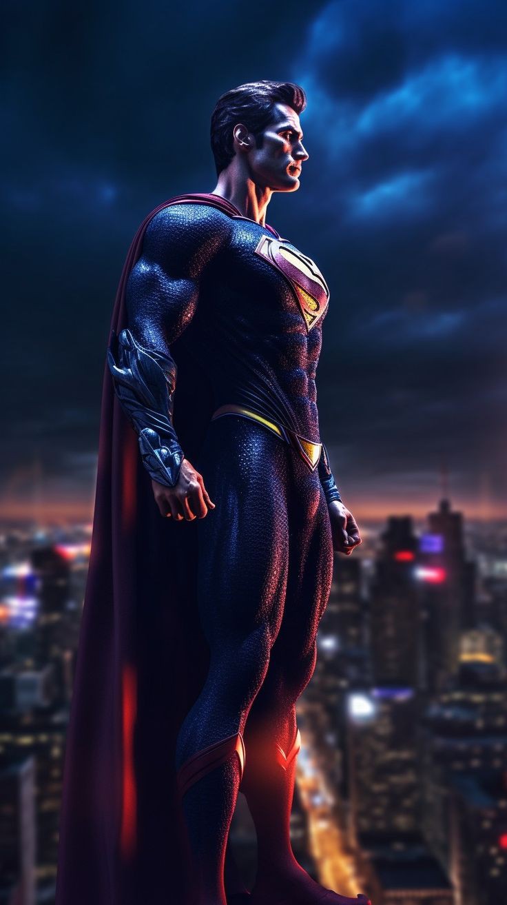 Superman flying wallpaper