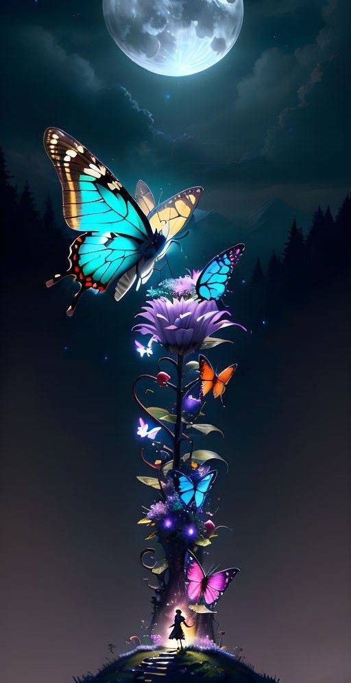 butterfly wallpaper romantic