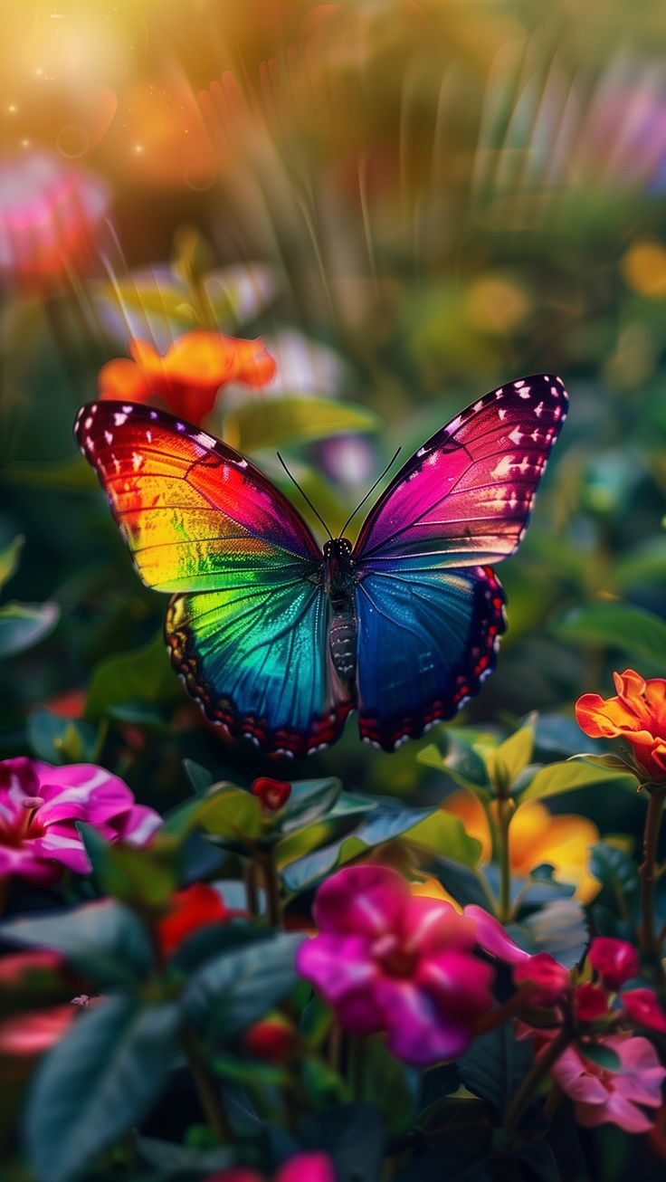 butterfly wallpaper soft colors