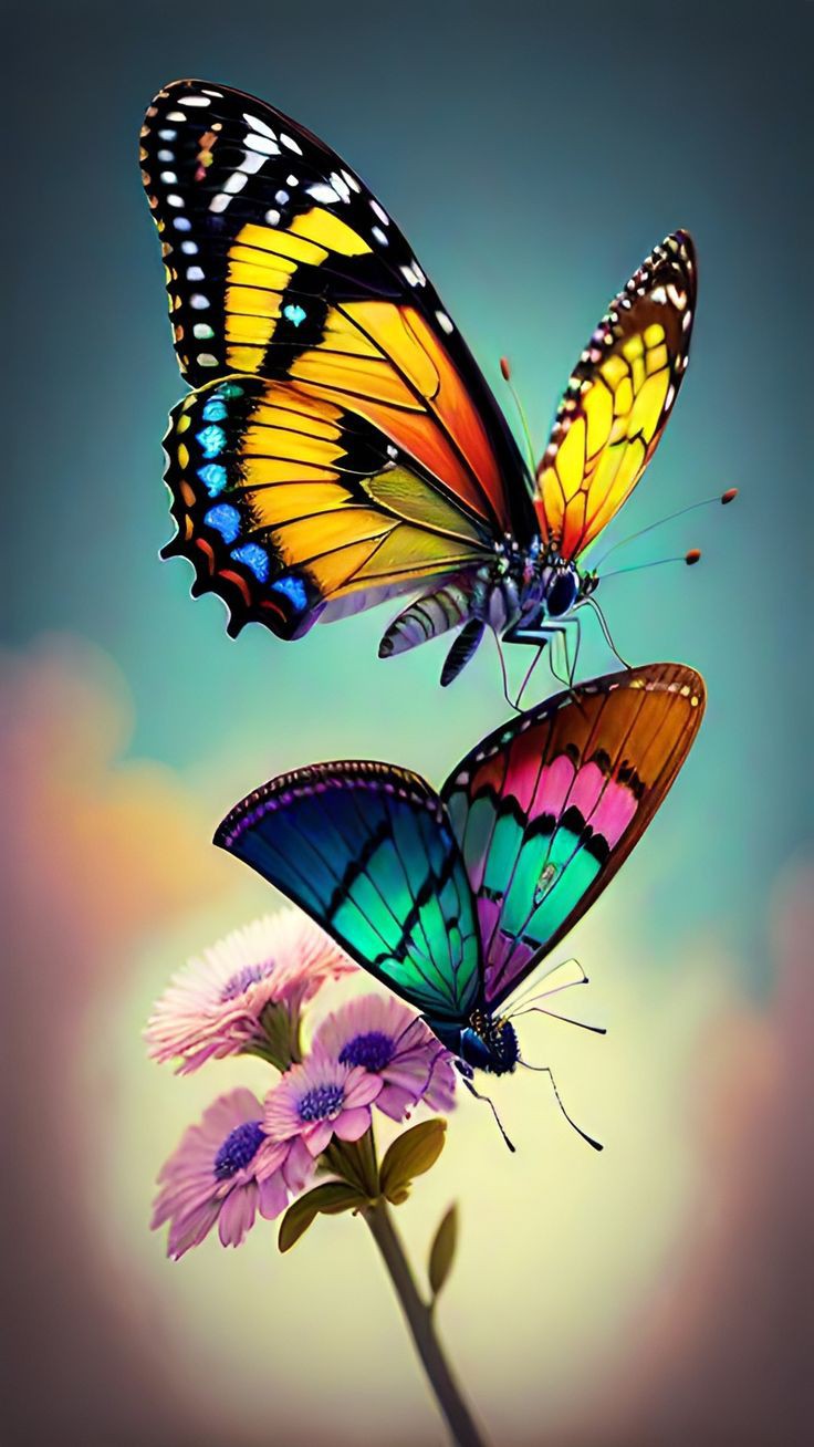 butterfly wallpaper vintage