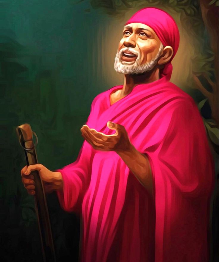 Sai Baba artistic wallpaper