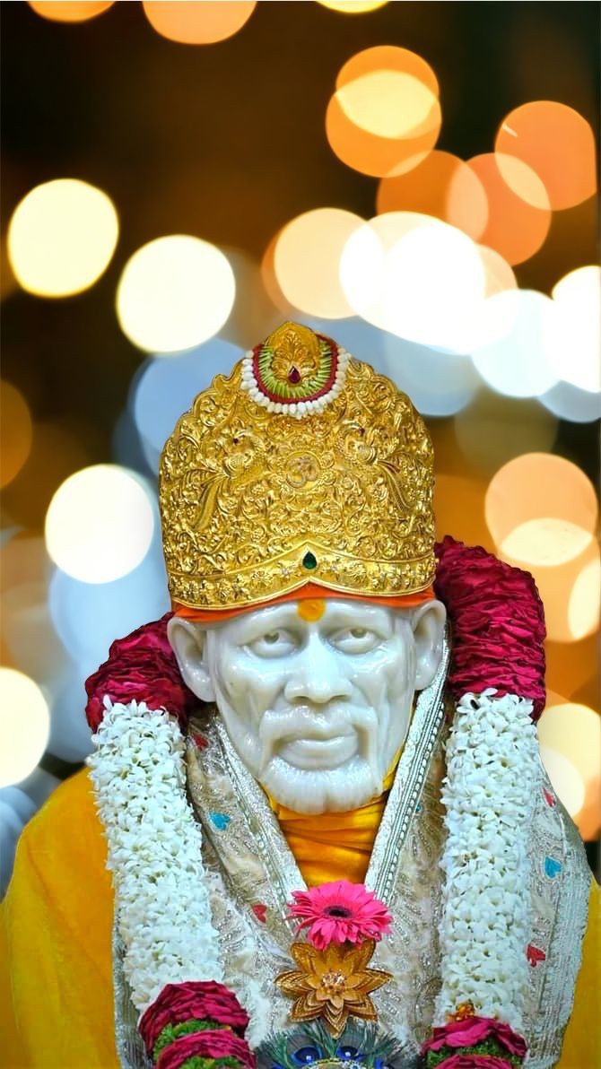 Sai Baba digital wallpaper