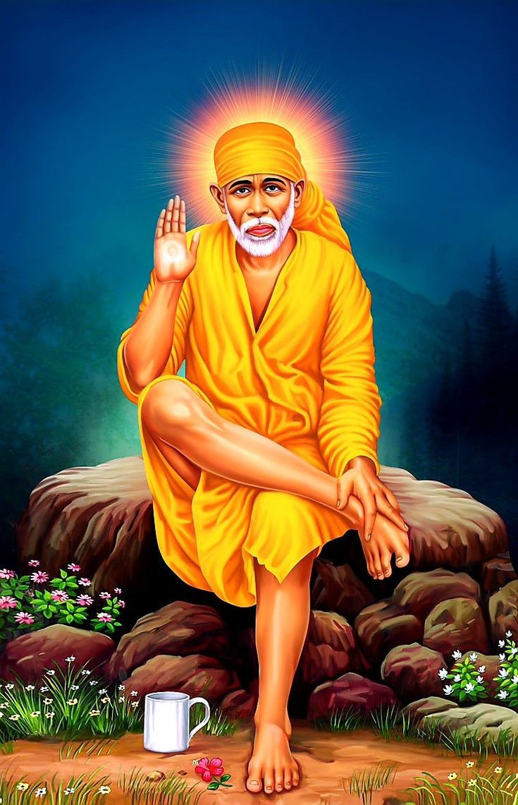 Sai Baba sunrise wallpaper 1