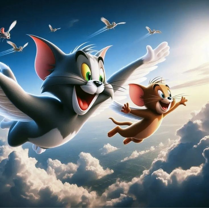 Tom and Jerry cute wallpaper