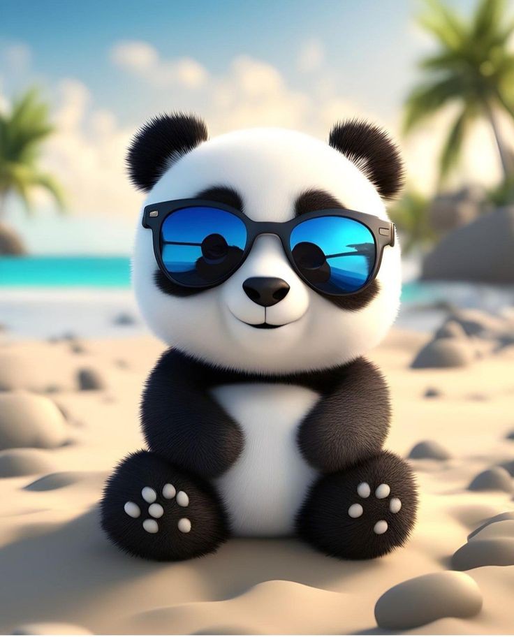 black and white panda wallpaper