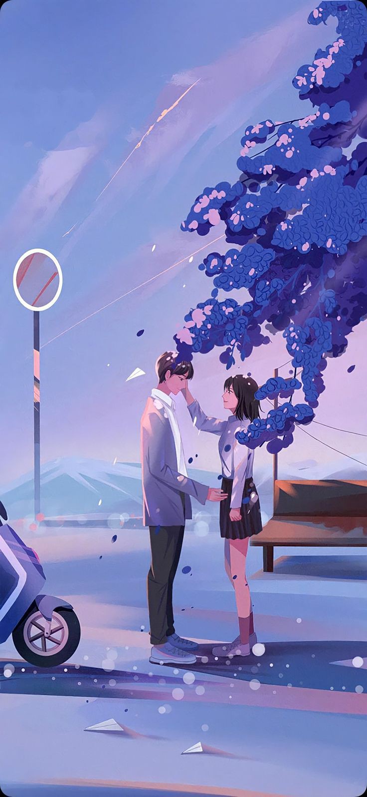 couple hugging wallpaper 1