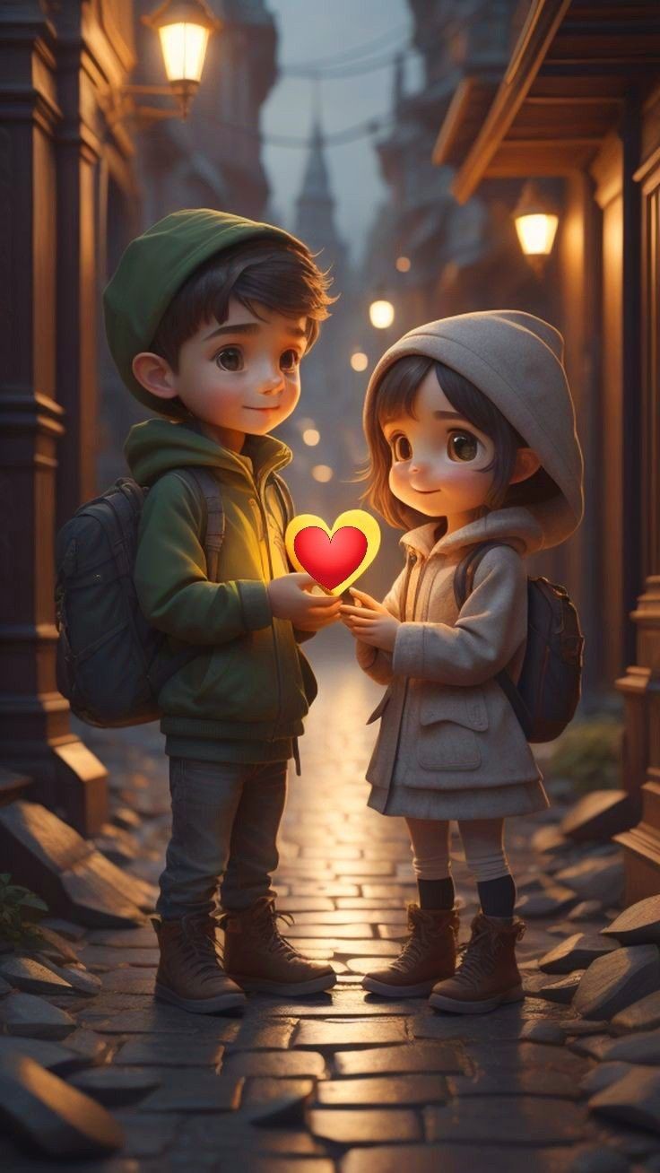 cute anime couple wallpaper