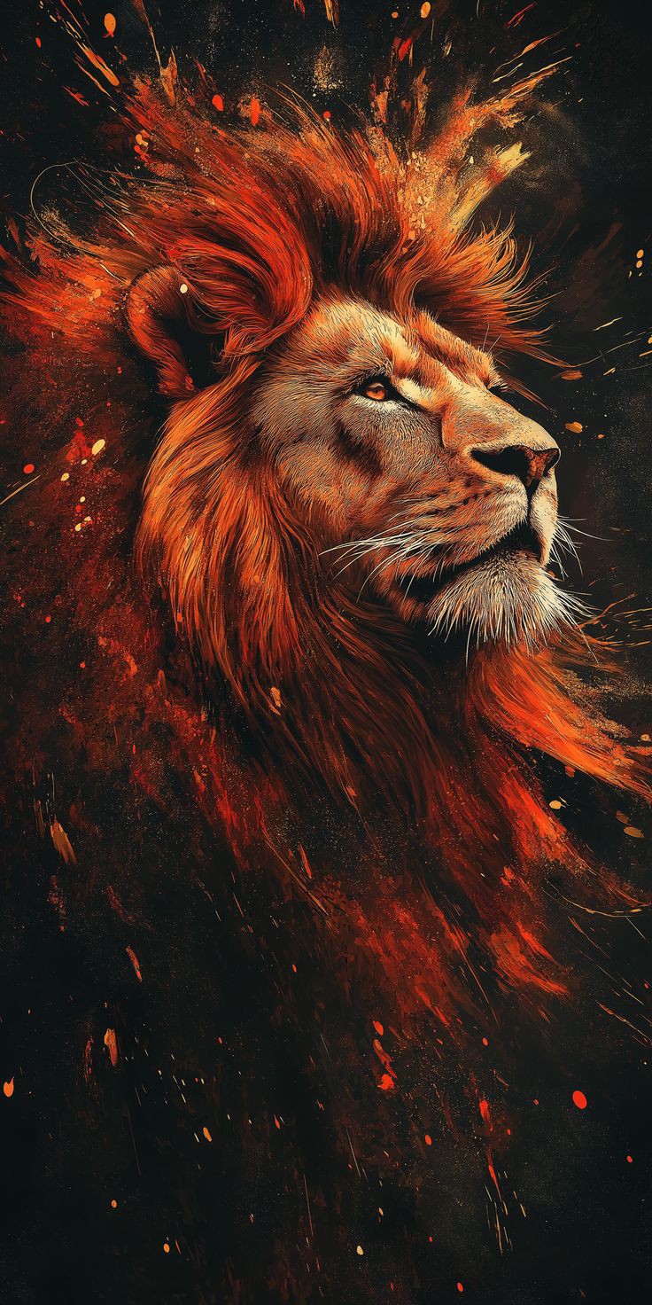 jungle lion wallpaper