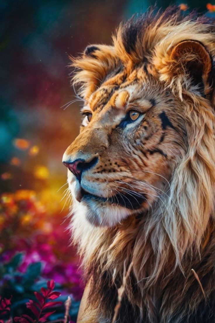 majestic lion wallpaper 1