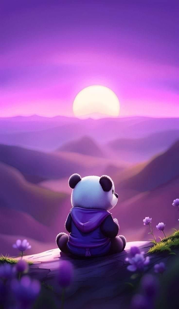 modern panda wallpaper