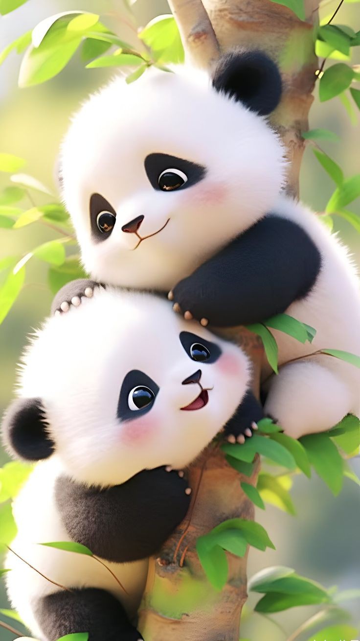 panda couple wallpaper 1