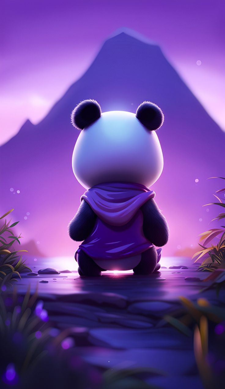 realistic panda wallpaper