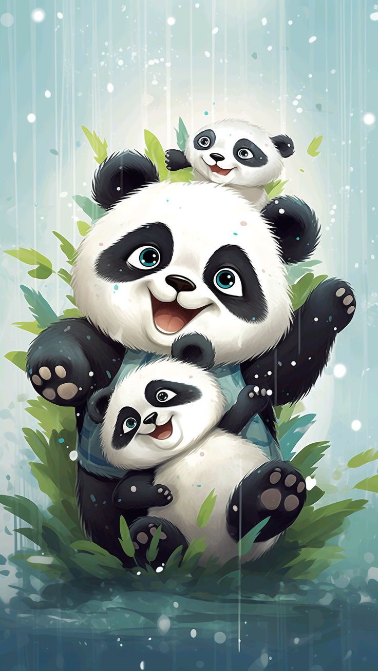 smiling panda wallpaper